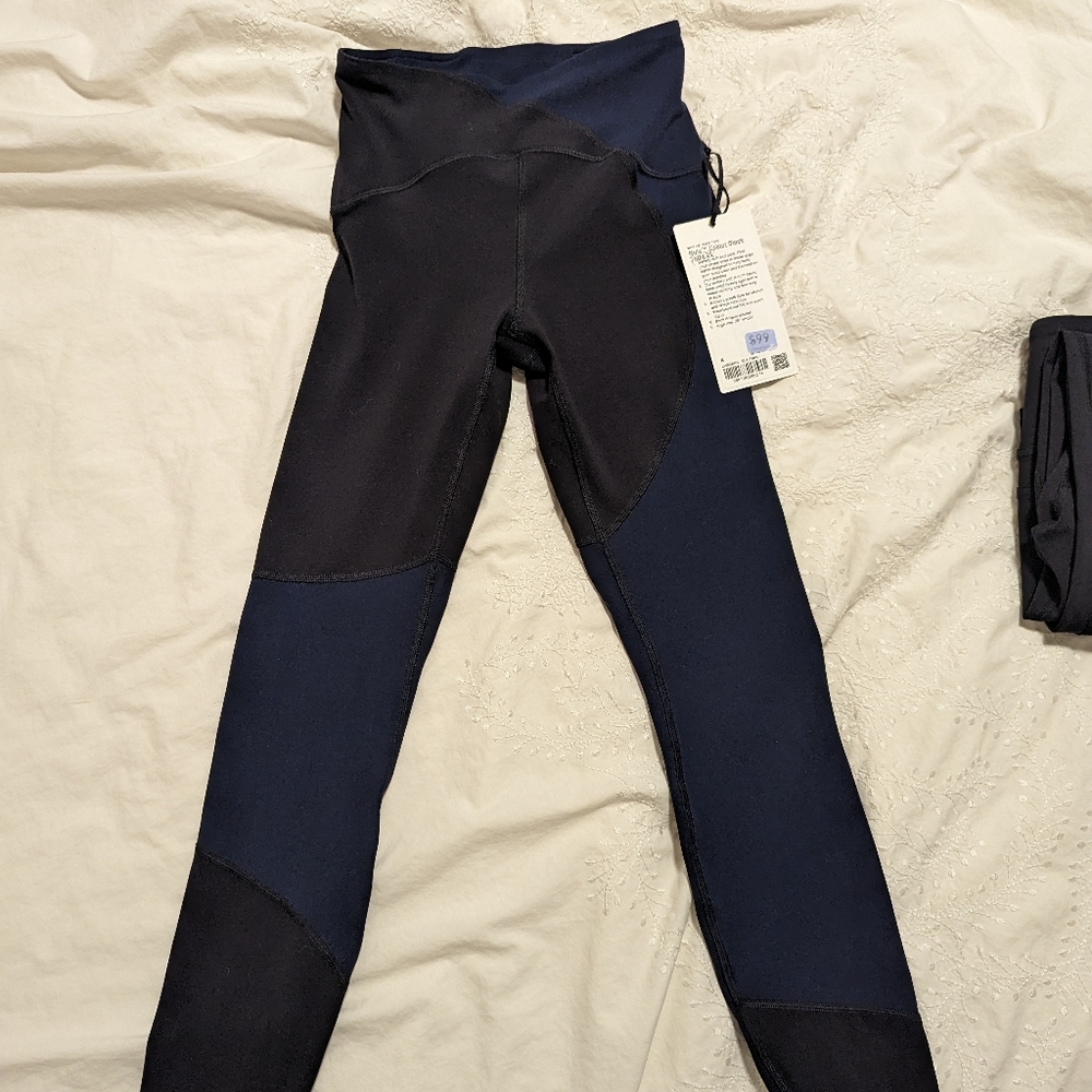 Nulu color bloc tights leggings NWT size 4